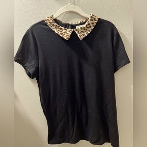 Maison Jules leopard top SZ M